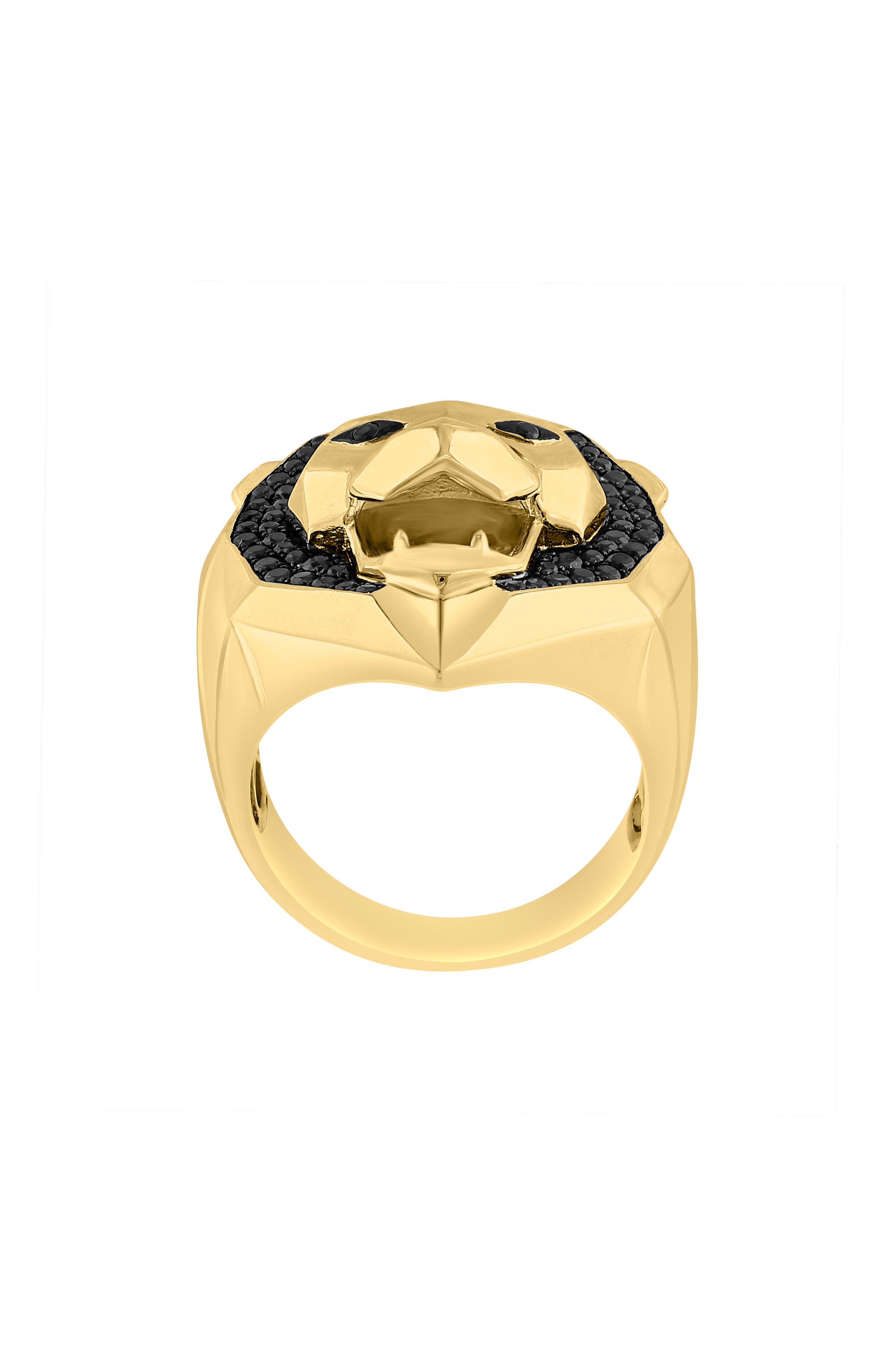 EFFY Black Spinel Lion Ring