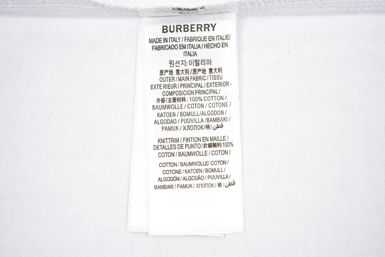 Burberry White Check Pocket Crewneck T-Shirt product photo from LabelPicks
