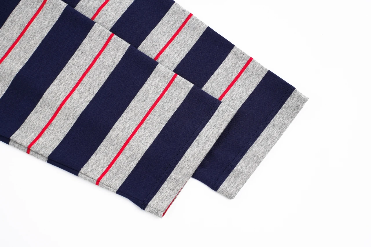 Miu Miu Navy Pink Stripe Pocket Long Sleeve T-Shirt product photo from LabelPicks