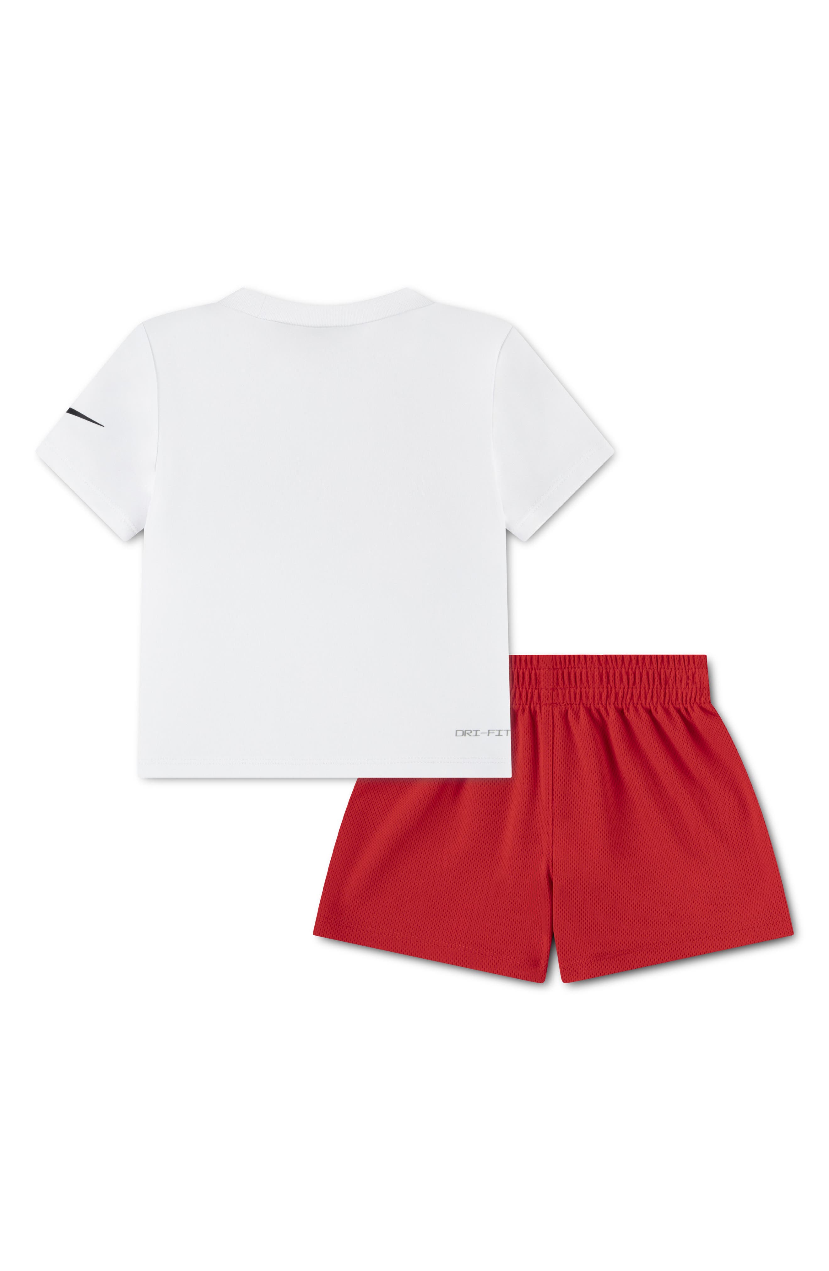 3 Brand Swoosh Logo Graphic T-Shirt & Shorts Set