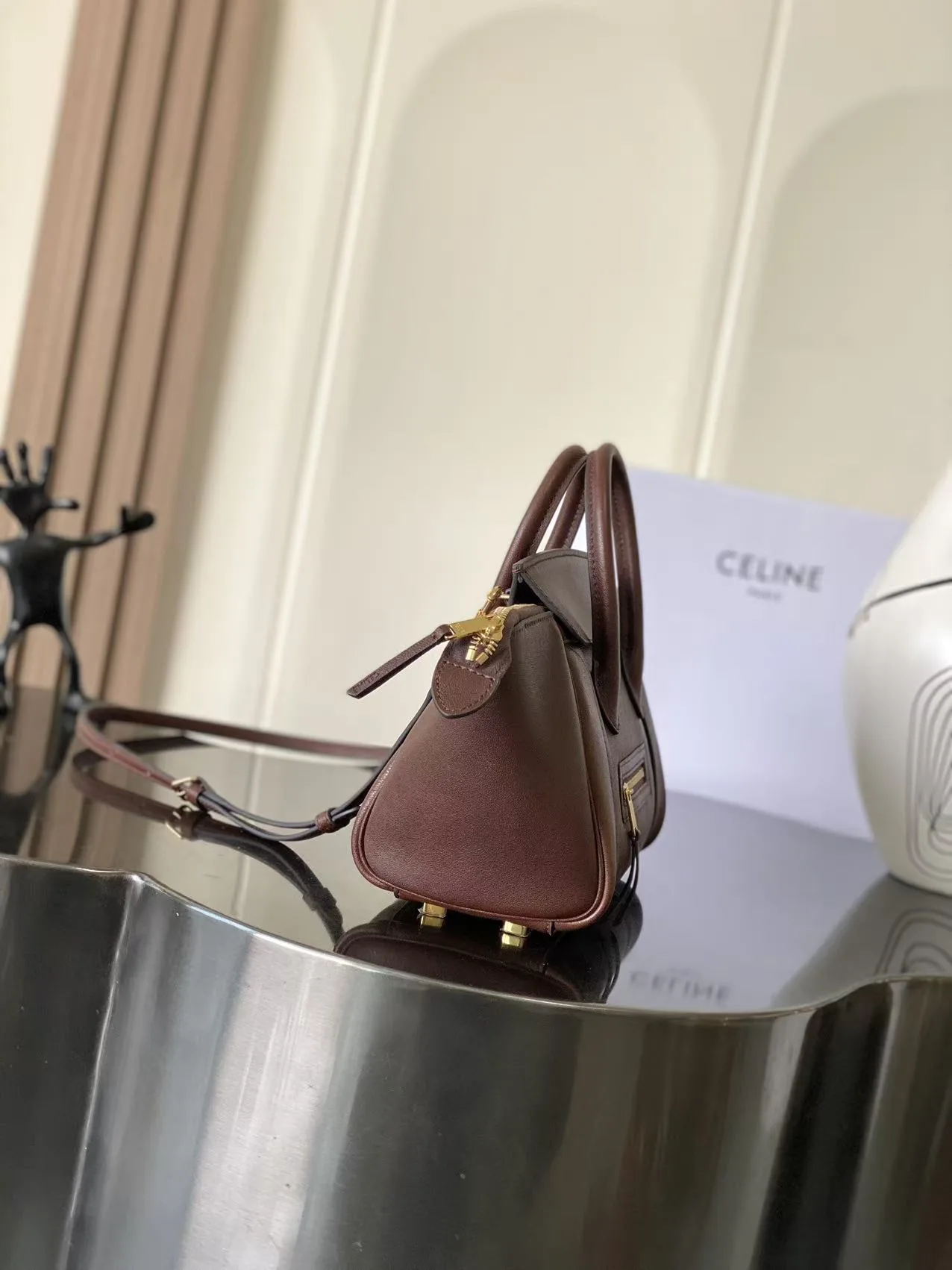 Celine Lambskin Luggage Top Handle Bag product photo from LabelPicks