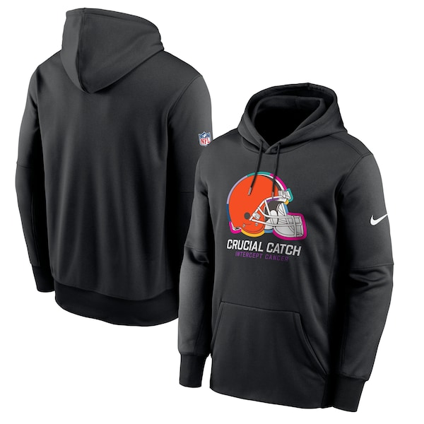 Cleveland Browns Nike 2024 NFL Crucial Catch Performance Fleece Pullover Hoodie - Black