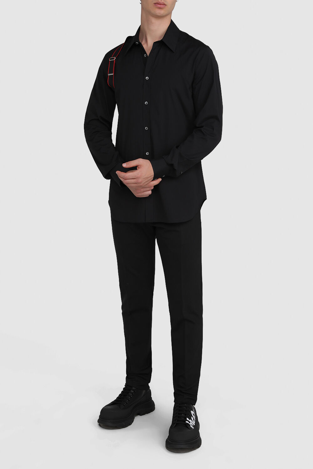 ALEXANDER MCQUEEN חולצת כפתורים שרוול ארוך