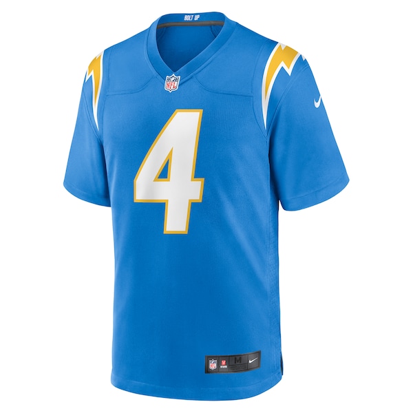 Gus Edwards Los Angeles Chargers Nike  Game Jersey -  Powder Blue