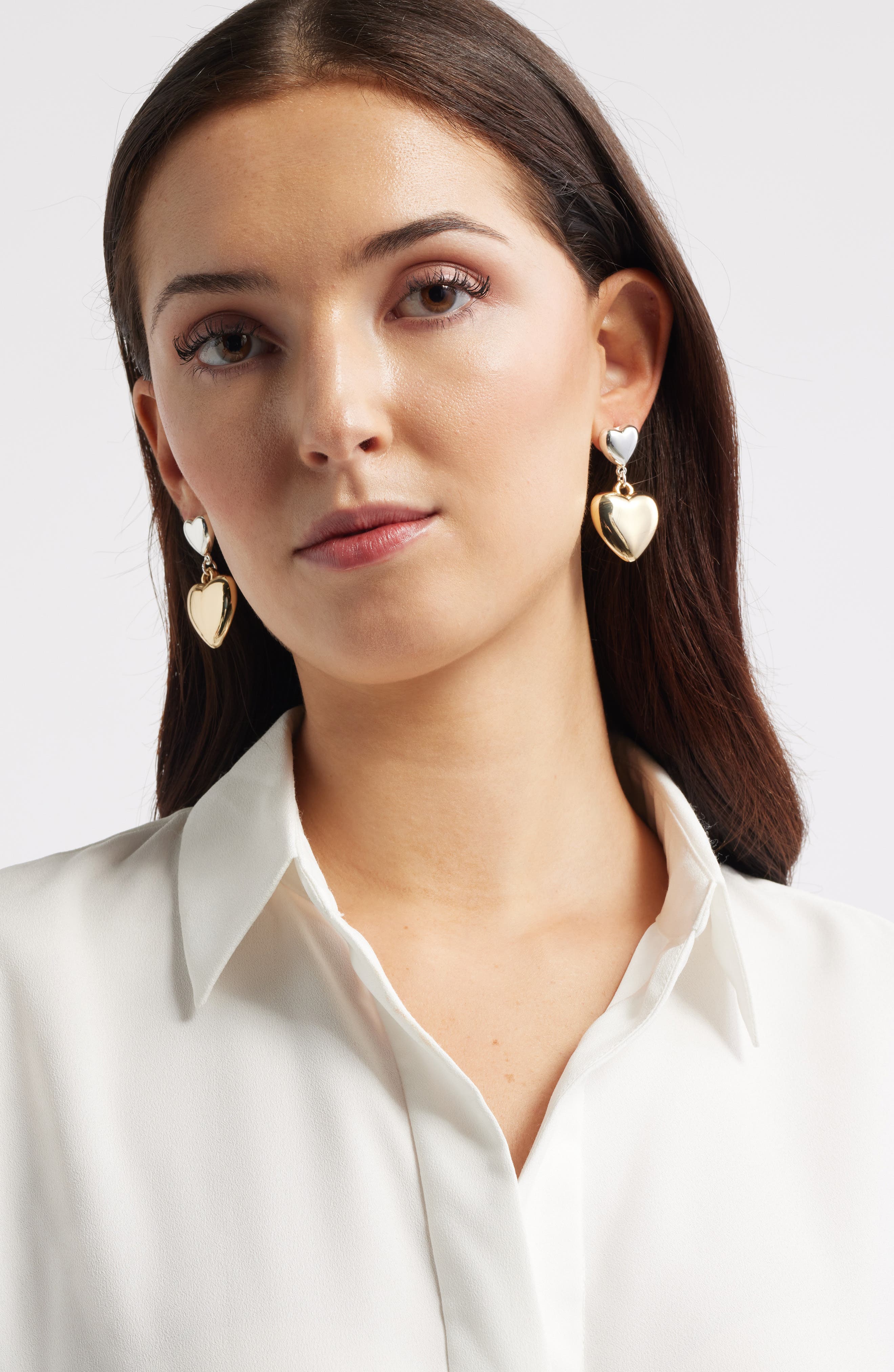 Nordstrom Puffy Heart Drop Earrings