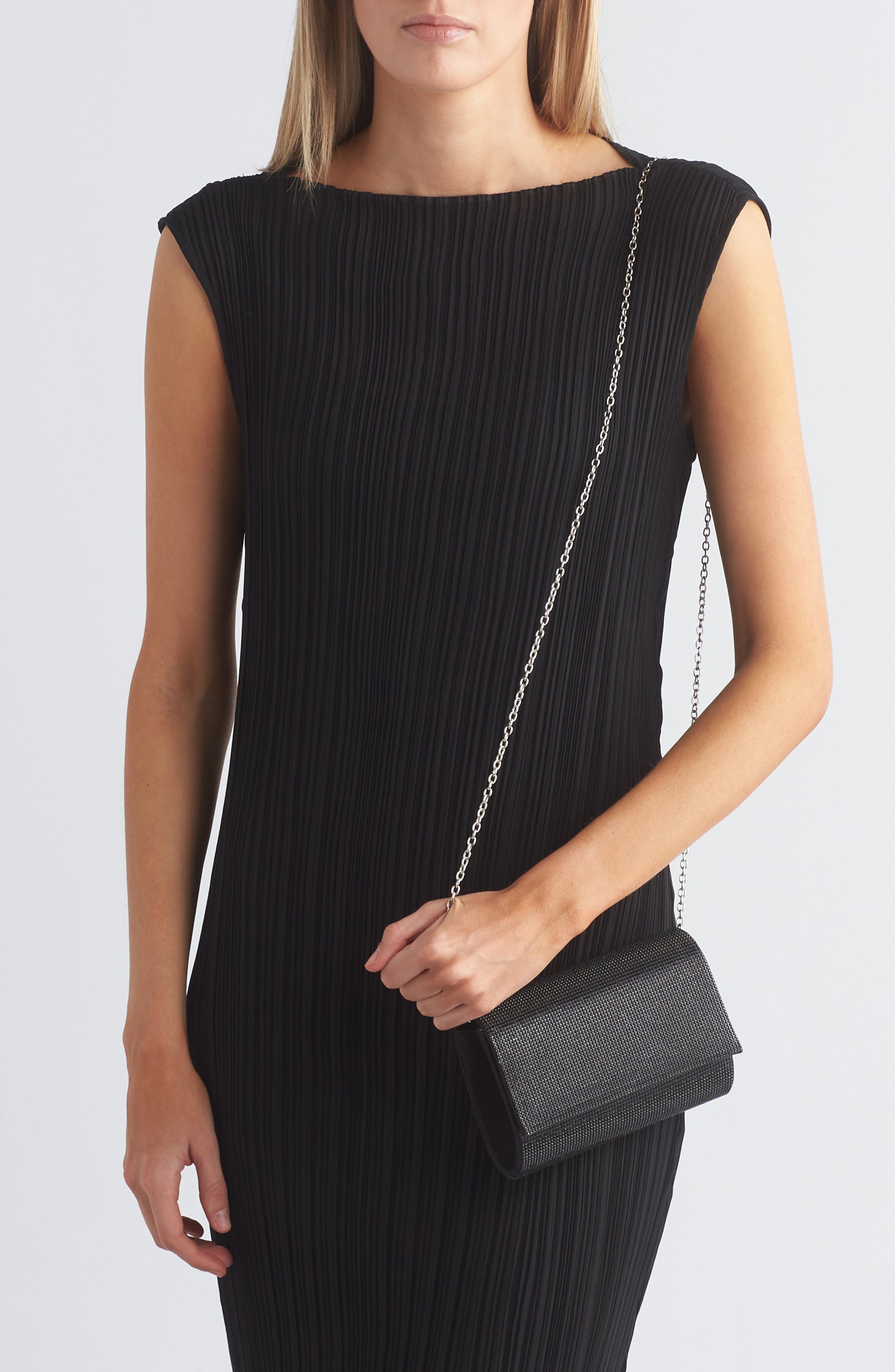 Jessica McClintock Alexis Rhinestone Crossbody Clutch