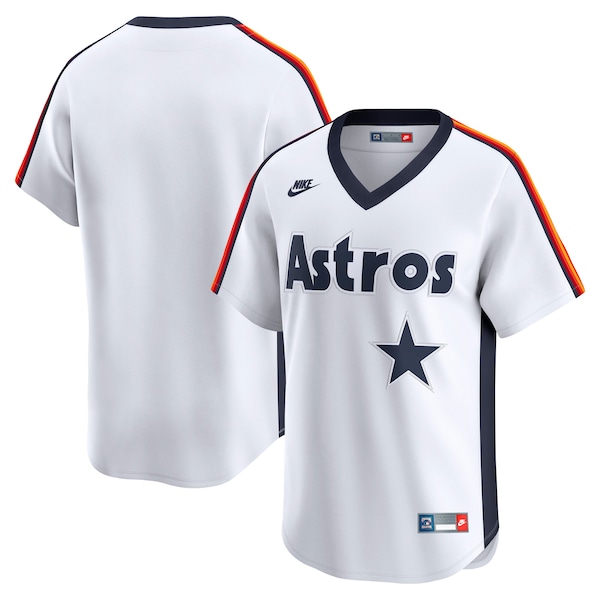 Houston Astros Nike Throwback Cooperstown Collection Limited Jersey - White