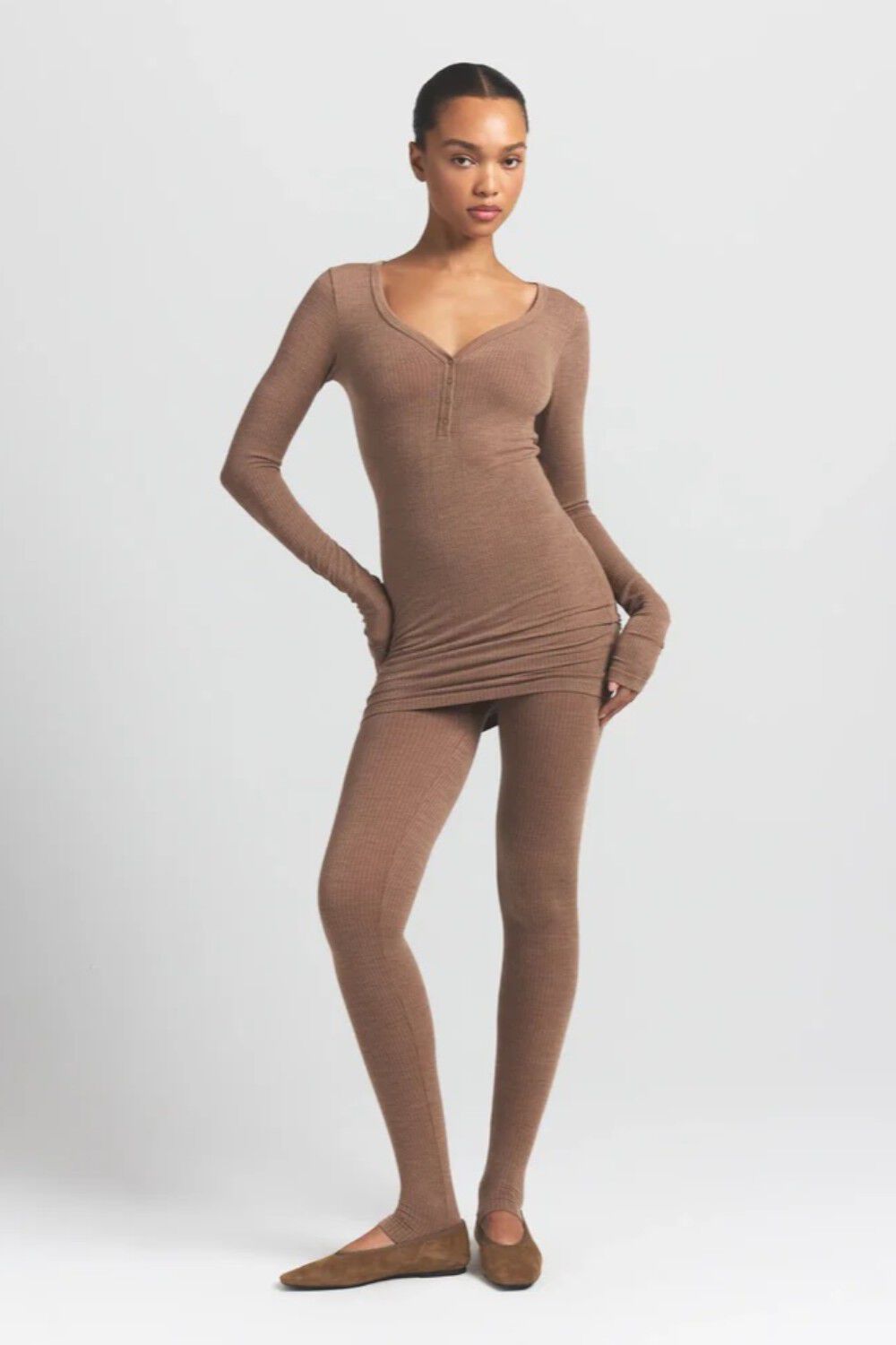 SKIMS HENLEY DRESS