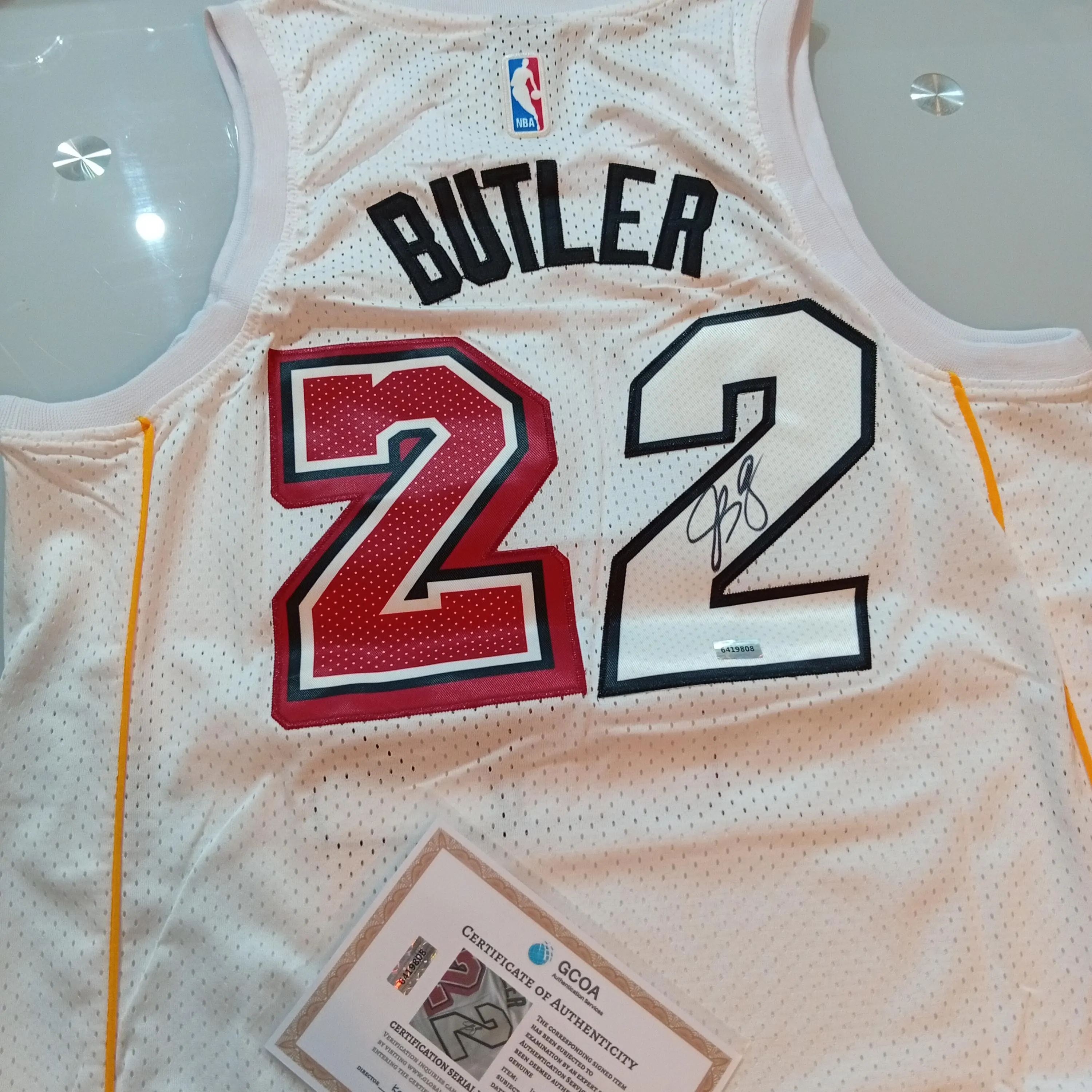 Jimmy Butler Signed Autographed Miami Heat Basketball Jersey with COA