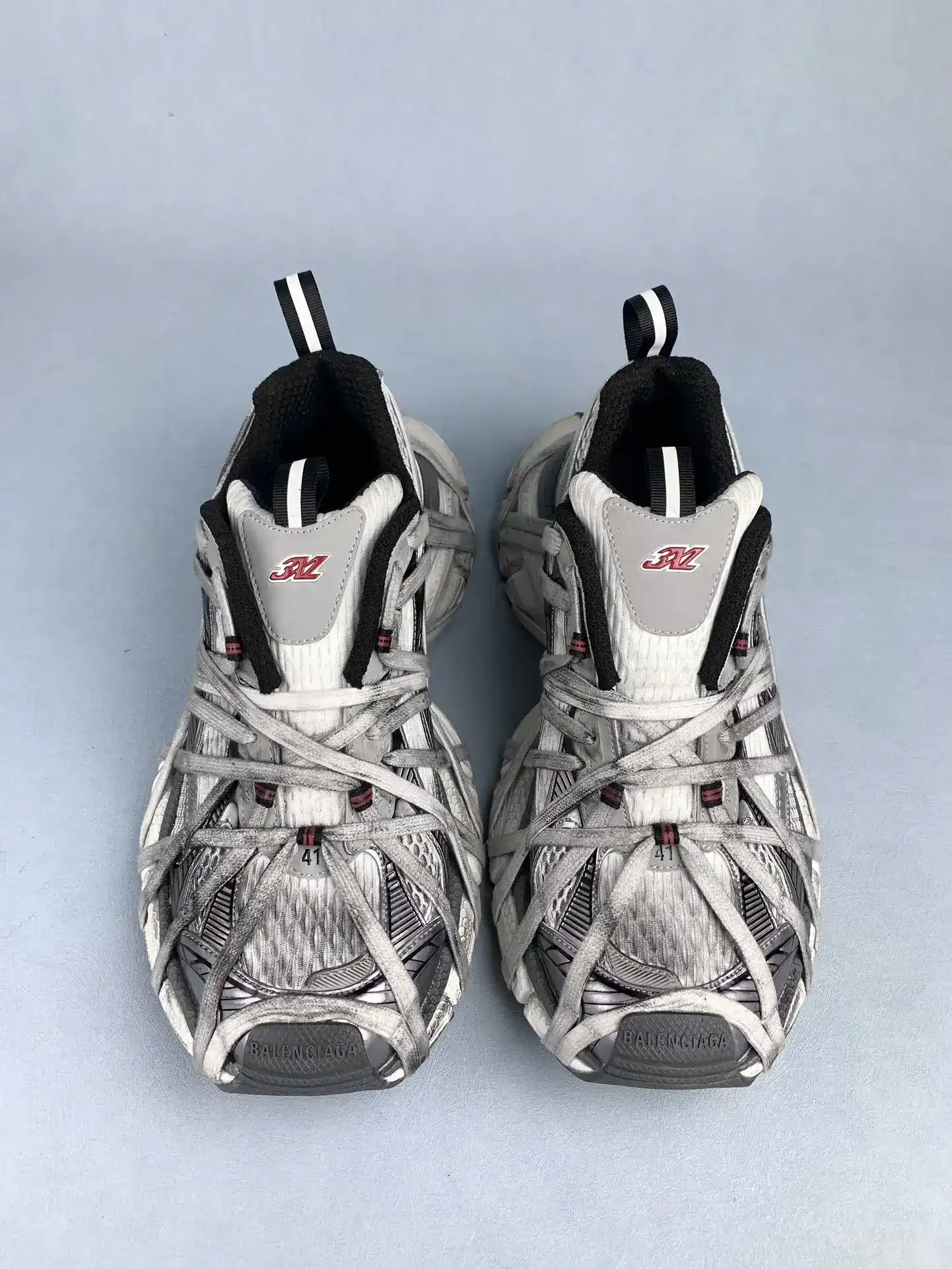 Balenciaga 3XL Sneaker in White/Red/Blue product photo from LabelPicks