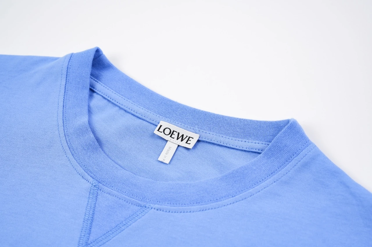 LOEWE Blue Tonal Anagram Embroidered T-Shirt product photo from LabelPicks