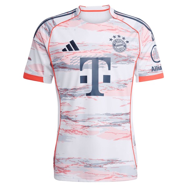 Bayern Munich adidas 2025/26 Away Replica Custom Jersey - White
