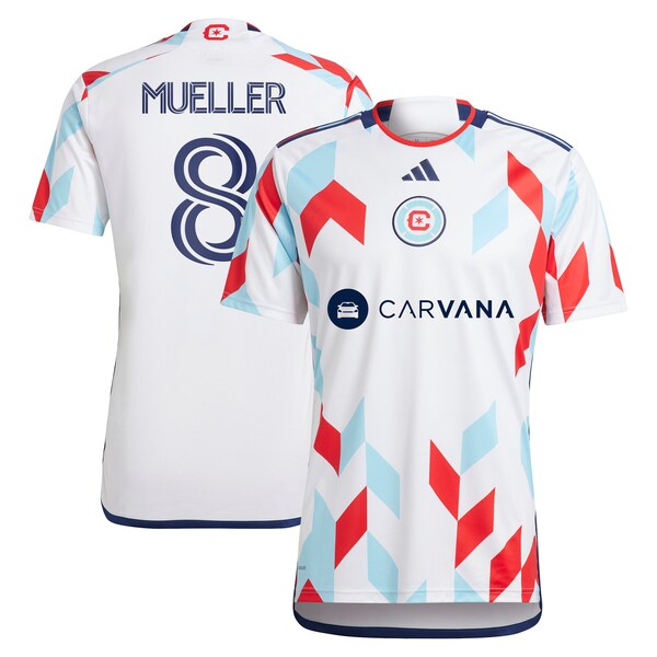 Chris Mueller Chicago Fire adidas 2024 A Kit For All Replica Player Jersey – White