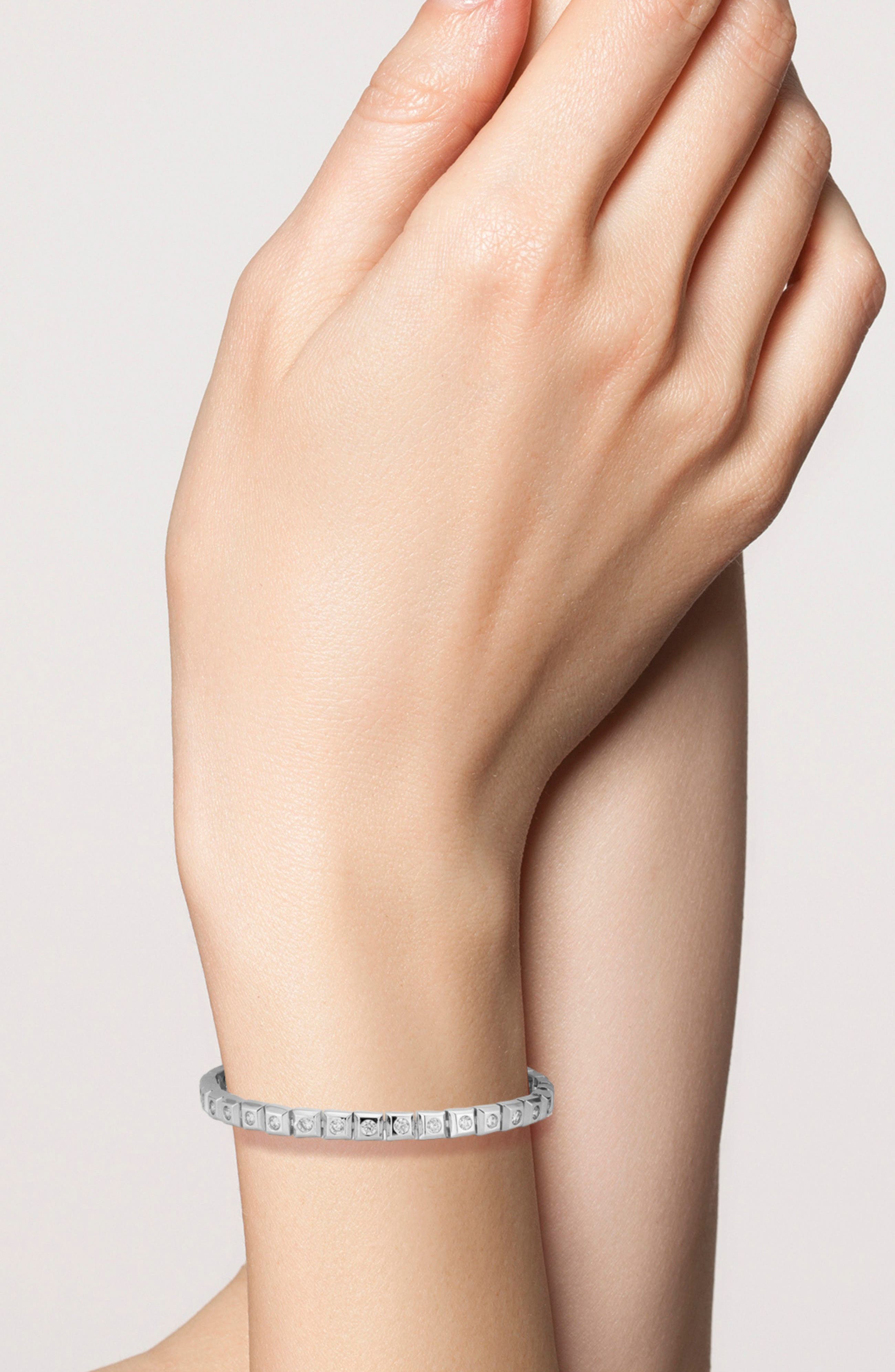 GLAZE JEWELRY Cubic Zirconia Tennis Slide Bracelet