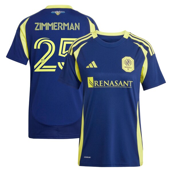 Walker Zimmerman Nashville SC adidas Women's 2025 The Heart of Nashville Kit Replica Player Jersey - Navy