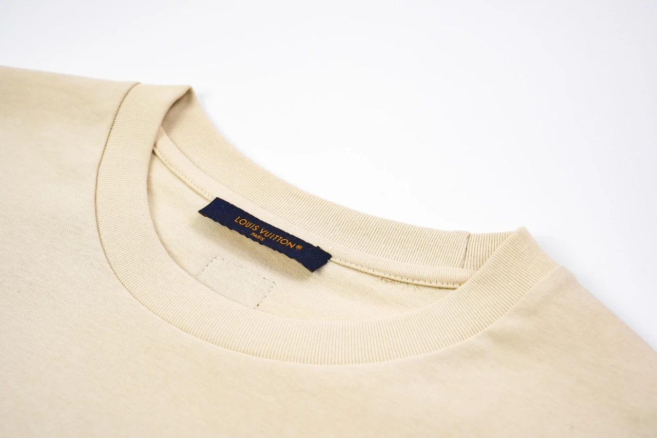 Louis Vuitton Beige LVM Leather Patch T-Shirt product photo from LabelPicks