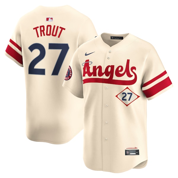 Mike Trout Los Angeles Angels Nike City Connect Limited Jersey - Natural