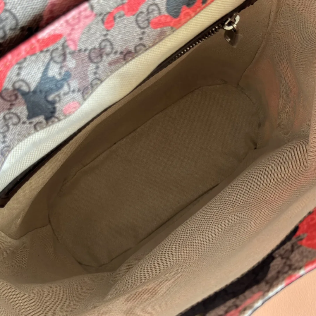 Gucci Pink GG Supreme Canvas Backpack product photo from LabelPicks