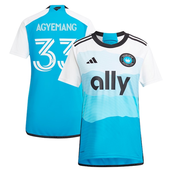 Patrick Agyemang Charlotte FC adidas Women's 2024 The Carolina Kit: Explore Replica Player Jersey - Blue