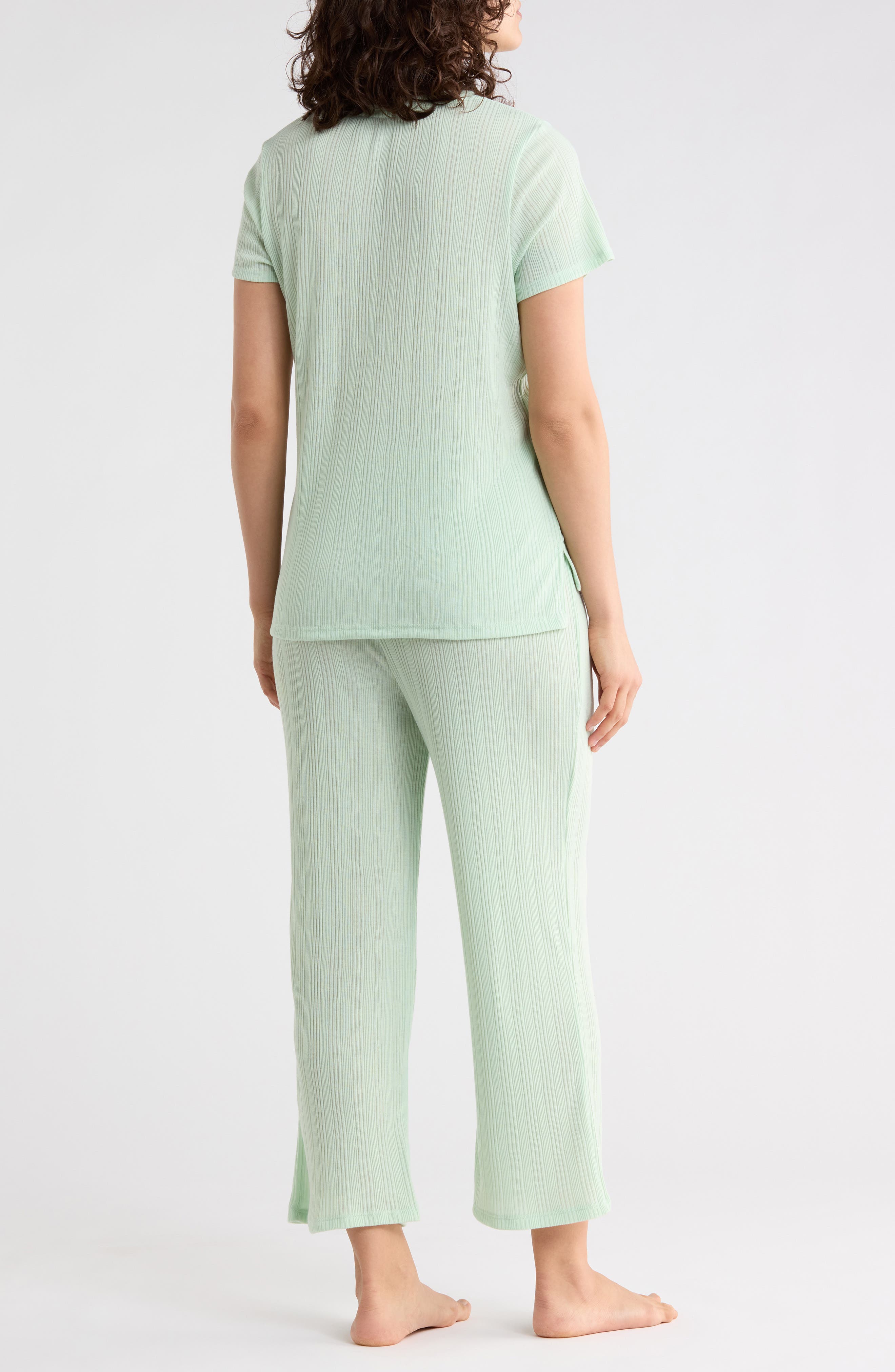 Tommy Hilfiger Ribbed T-Shirt & Crop Pants Pajamas