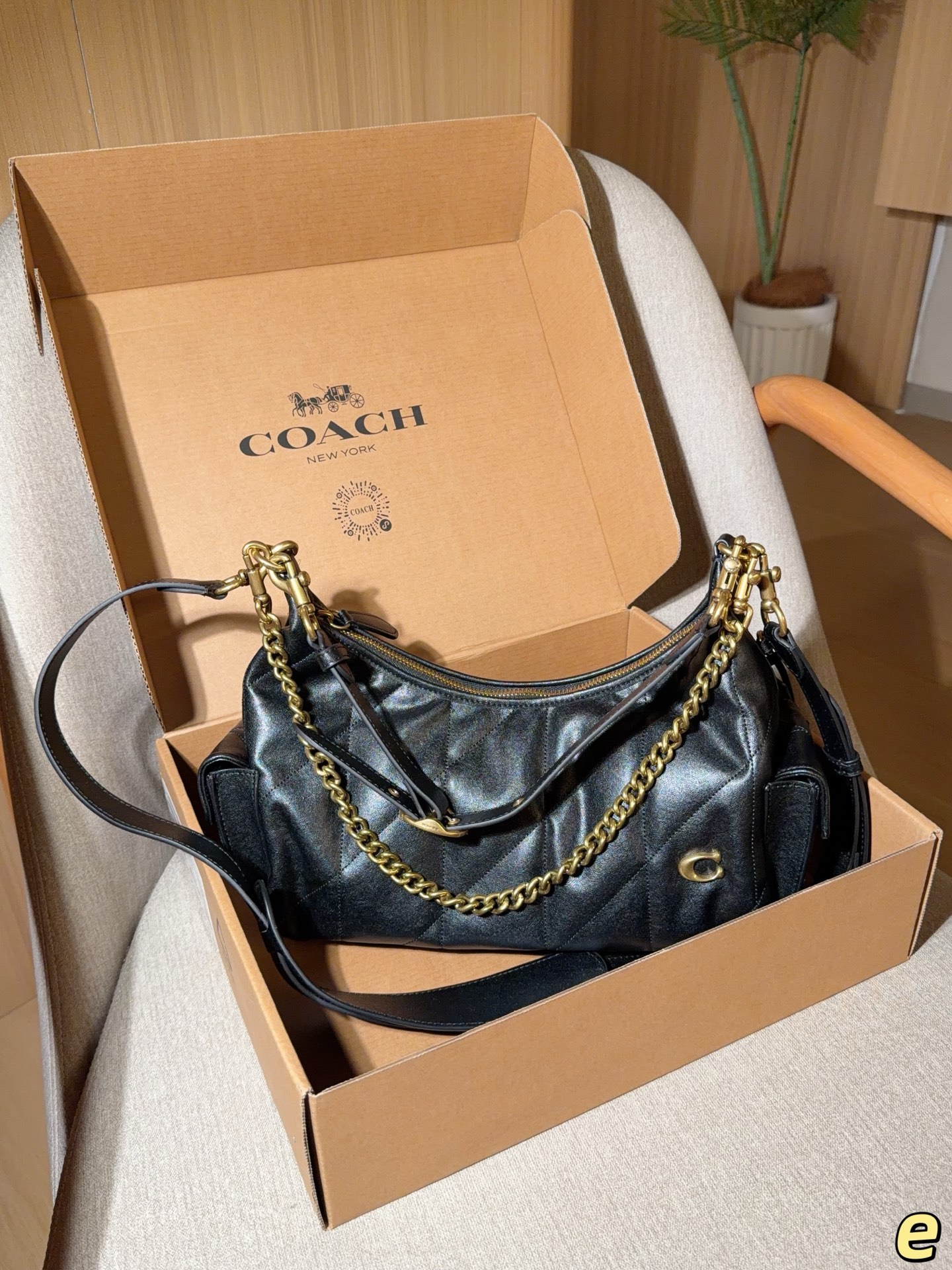 coach Juliet underarm bag / croissant bag