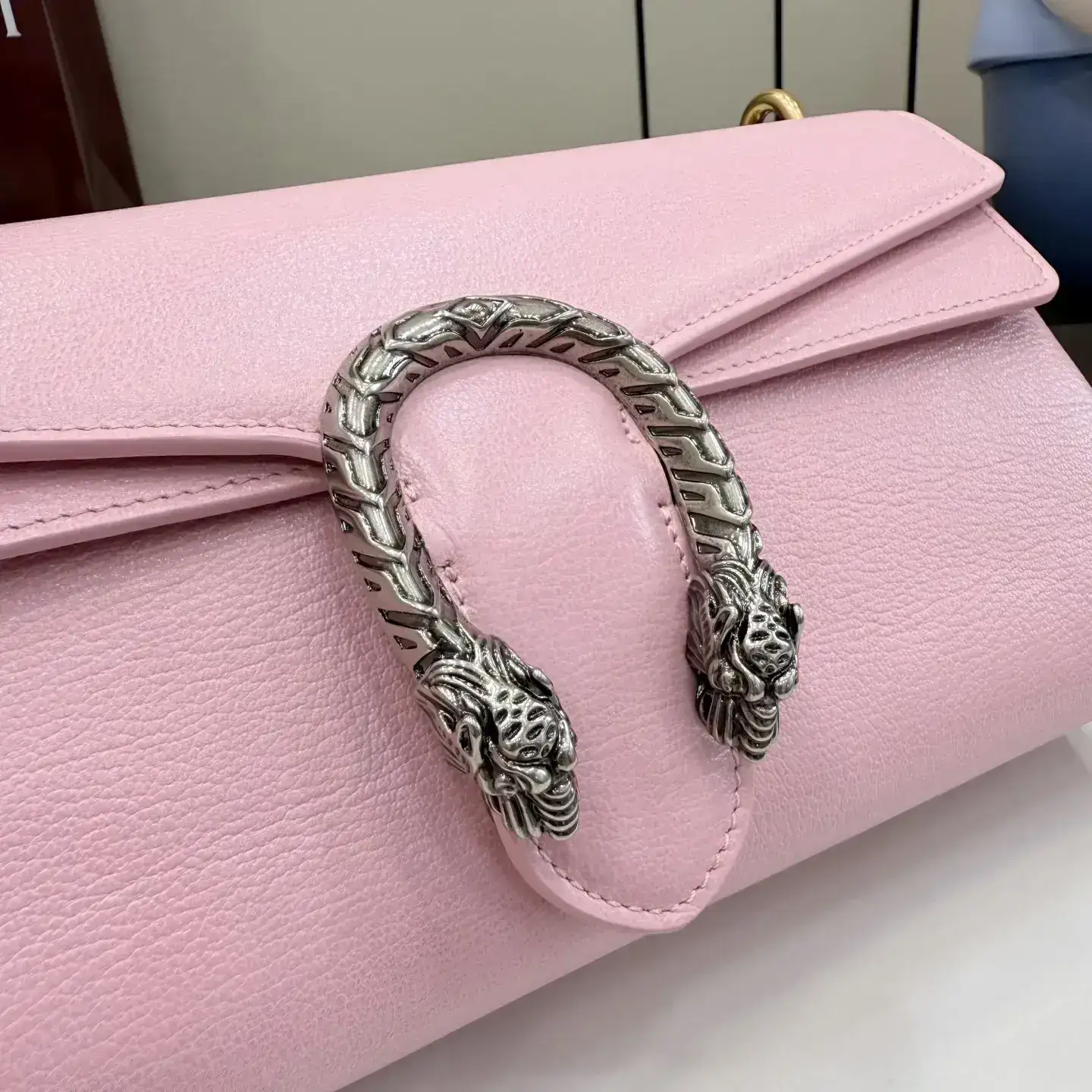 Gucci Dionysus Pink Grained Leather Shoulder Bag product photo from LabelPicks