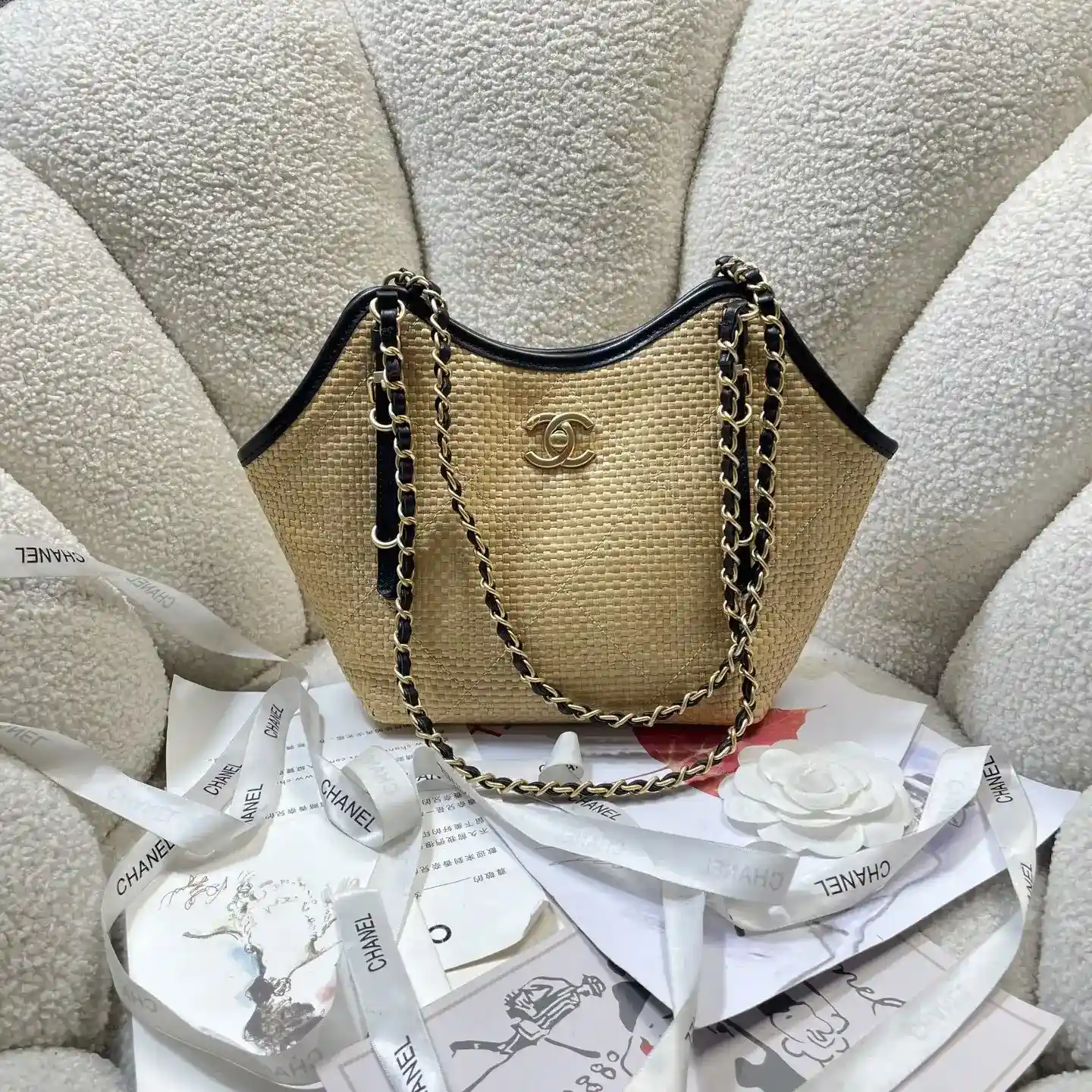 Chanel Straw Woven Tote Bag product photo from LabelPicks