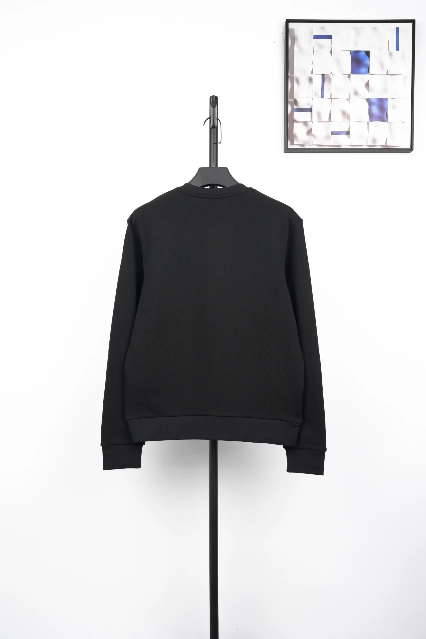 Moncler Black Diagonal Logo Crewneck Sweatshirt product photo from LabelPicks