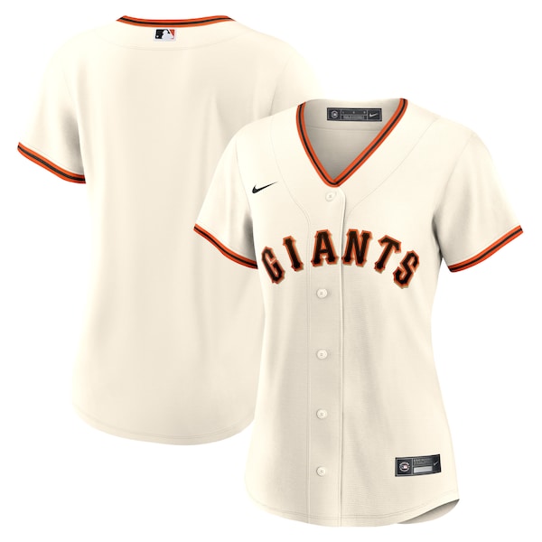 San Francisco Giants Nike Women's Home Blank Replica Jersey - Cream