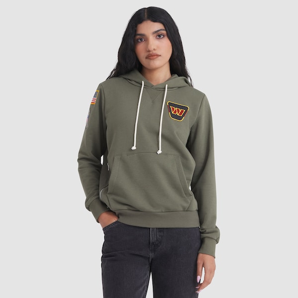 Washington Commanders Nike Women's 2025 Salute to Service Sideline Standard Issue Dri-FIT Hoodie - Olive