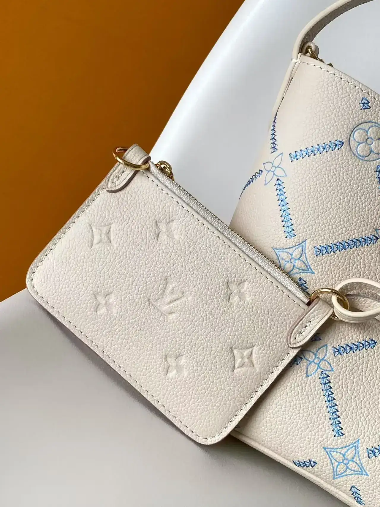 Louis Vuitton White Calfskin Bucket Bag product photo from LabelPicks