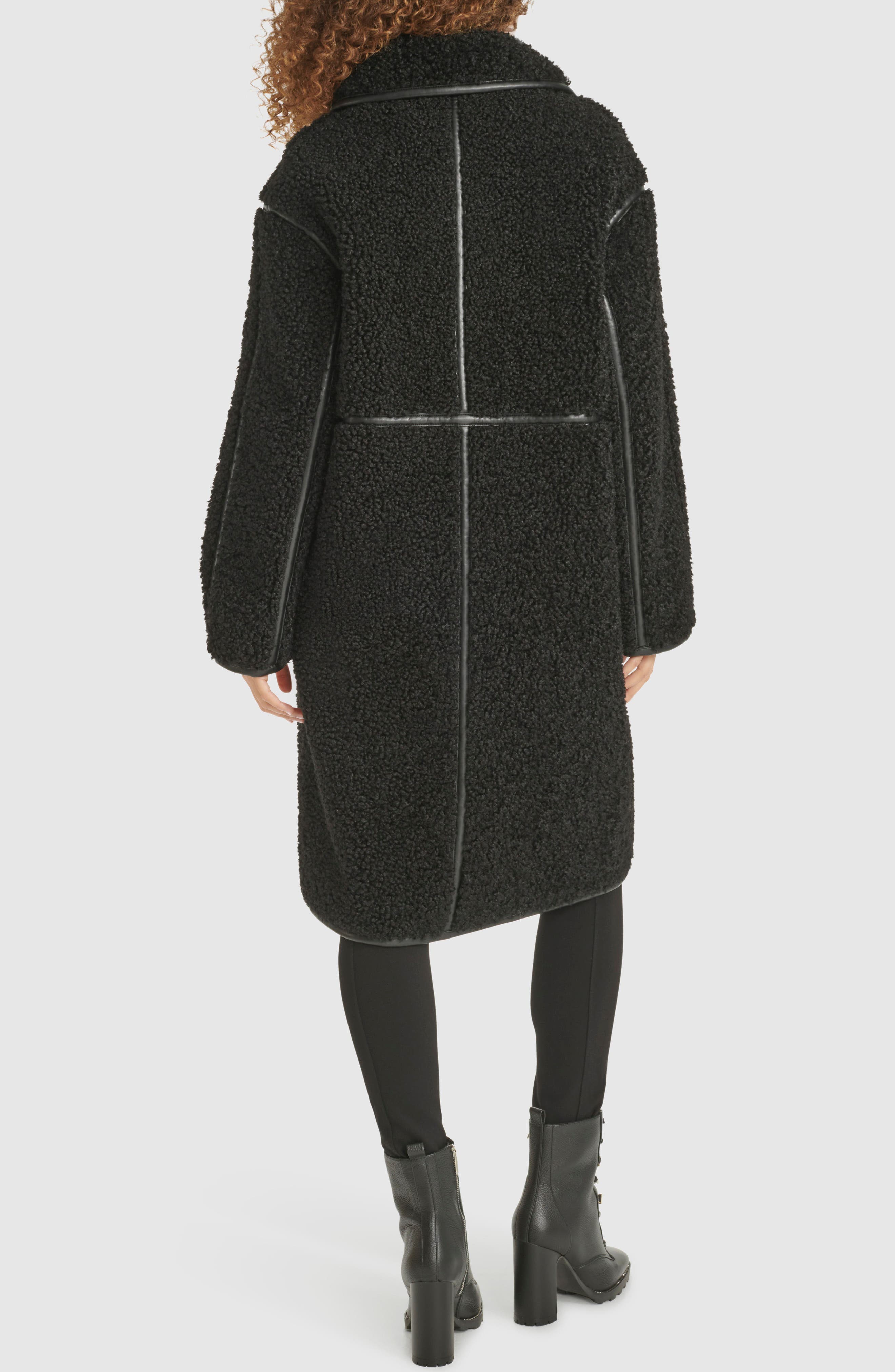 KARL LAGERFELD PARIS Faux Shearling Coat