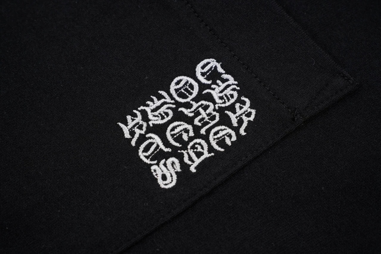 Chrome Hearts Black Sanskrit Embroidered Pocket Long Sleeve T-Shirt product photo from LabelPicks