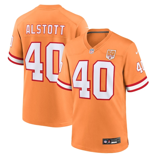Mike Alstott  Tampa Bay Buccaneers Nike 50th Season Game Jersey - Creamsicle/Red