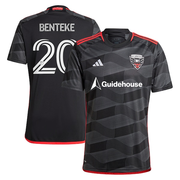 Christian Benteke D.C. United adidas 2024 The Icon Kit Replica Player Jersey – Black