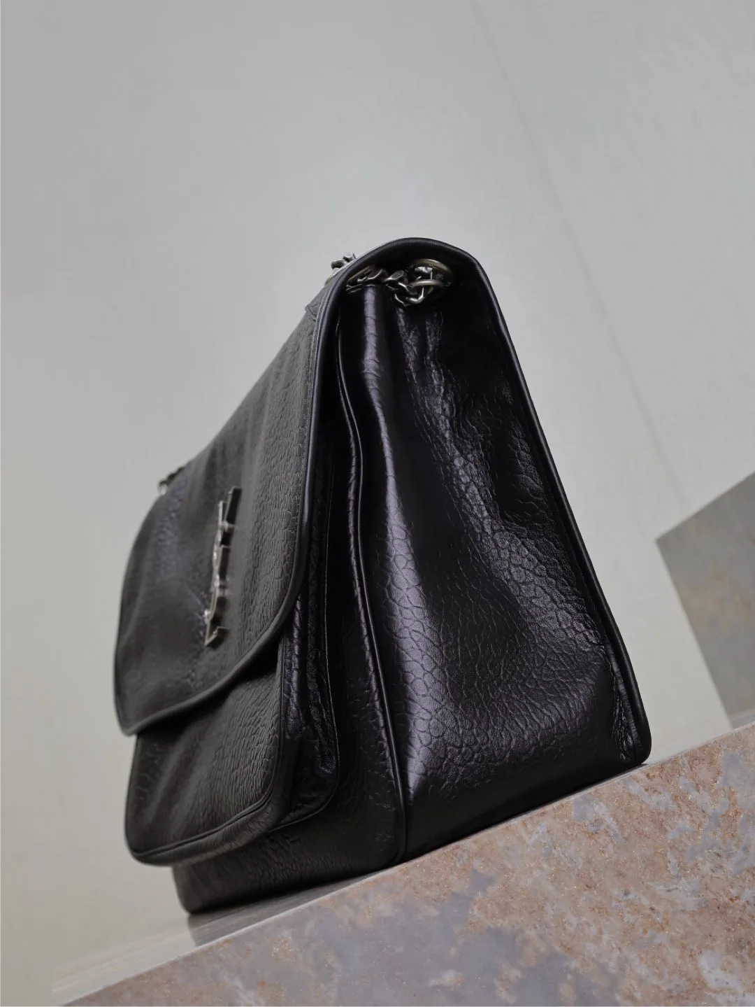 Saint Laurent Niki Black Lambskin Shoulder Bag product photo from LabelPicks