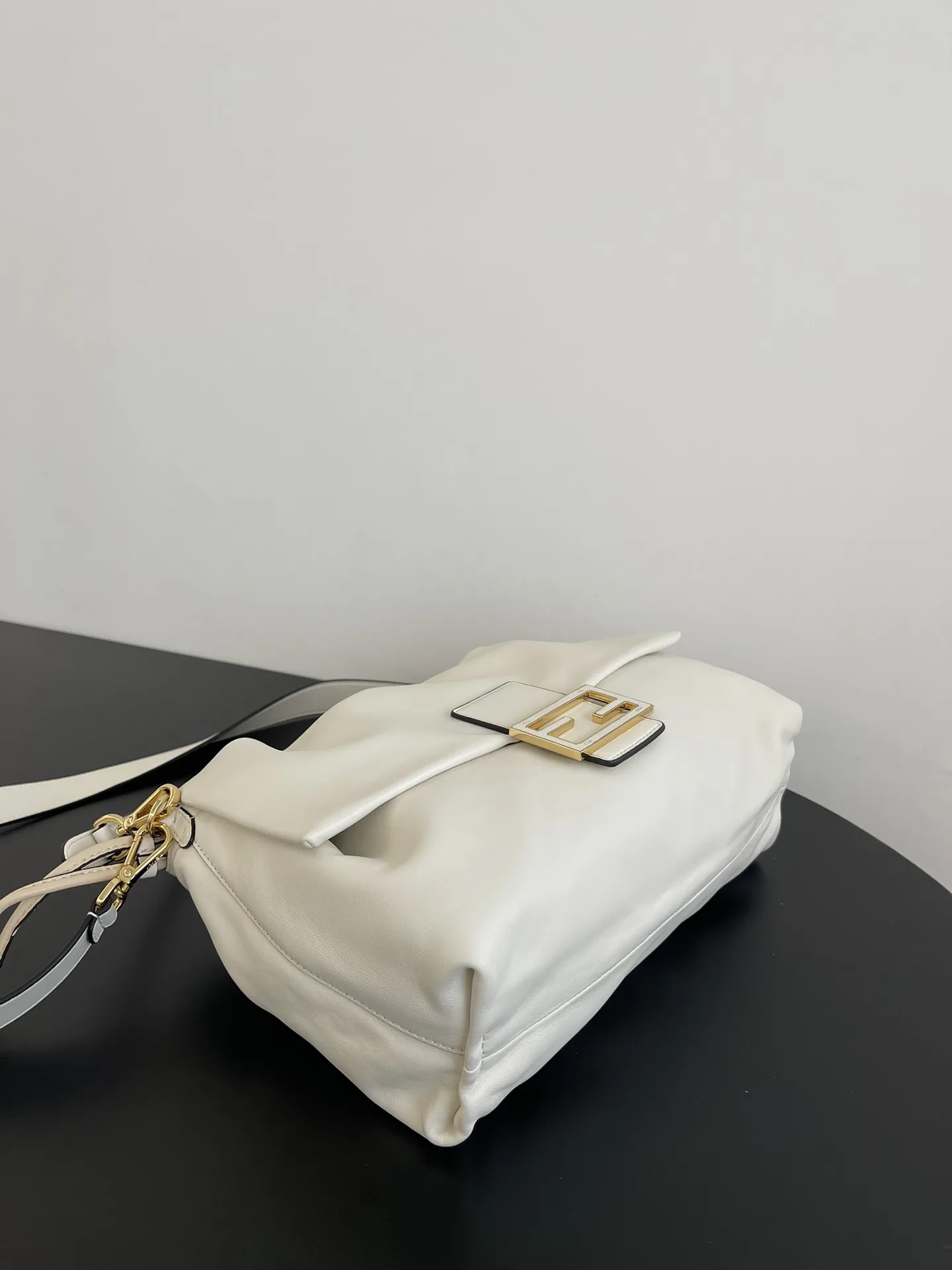 Fendi Baguette White Lambskin Bucket Bag product photo from LabelPicks