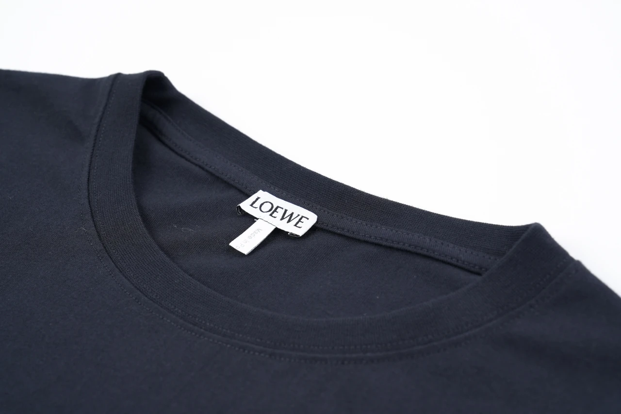LOEWE Navy Cat Eye Anagram Embroidered T-Shirt product photo from LabelPicks