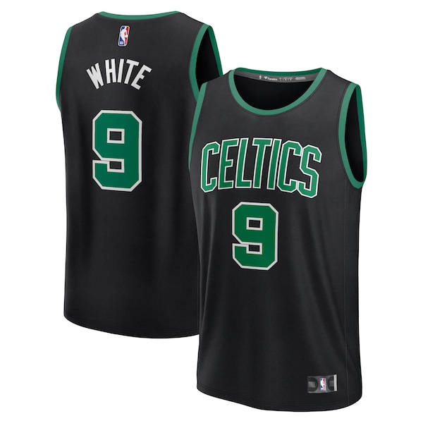 Derrick White Boston Celtics  Fast Break Replica Player Jersey - Statement Edition - Black