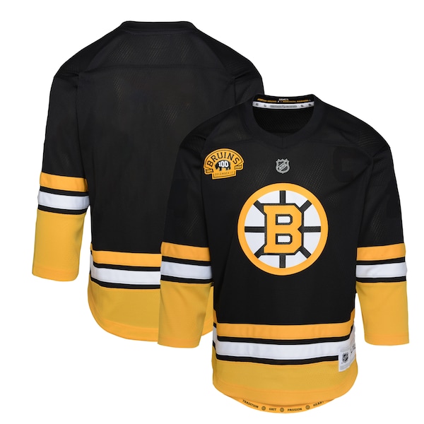 Boston Bruins Toddler 100th Anniversary Replica Jersey - Black