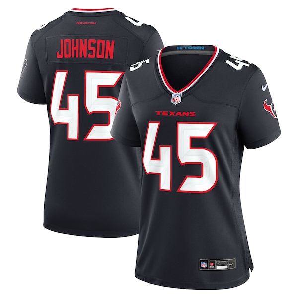 Jakob Johnson Houston Texans Nike Women's Team Game Jersey -  Navy