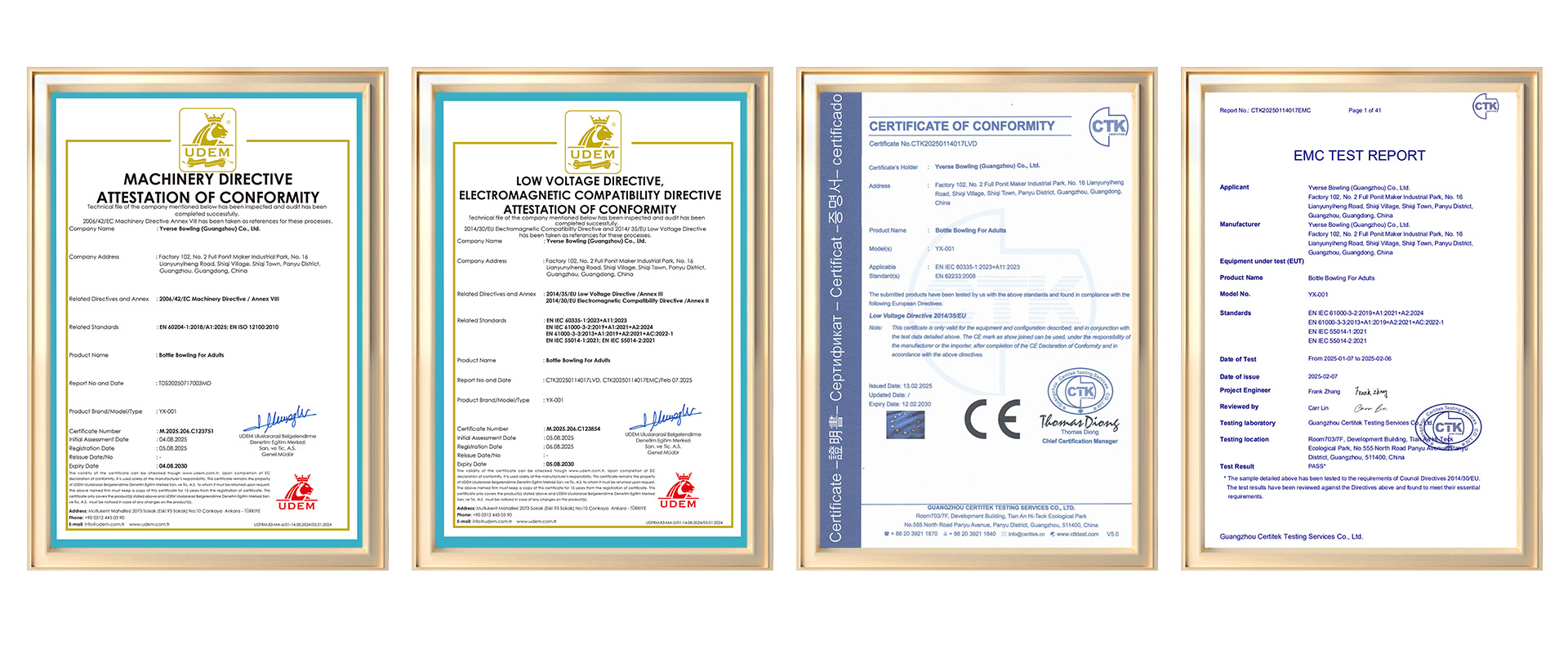 Mini bowling equipment is internationally certified - ensuring high product quality and practicality - Suneye
