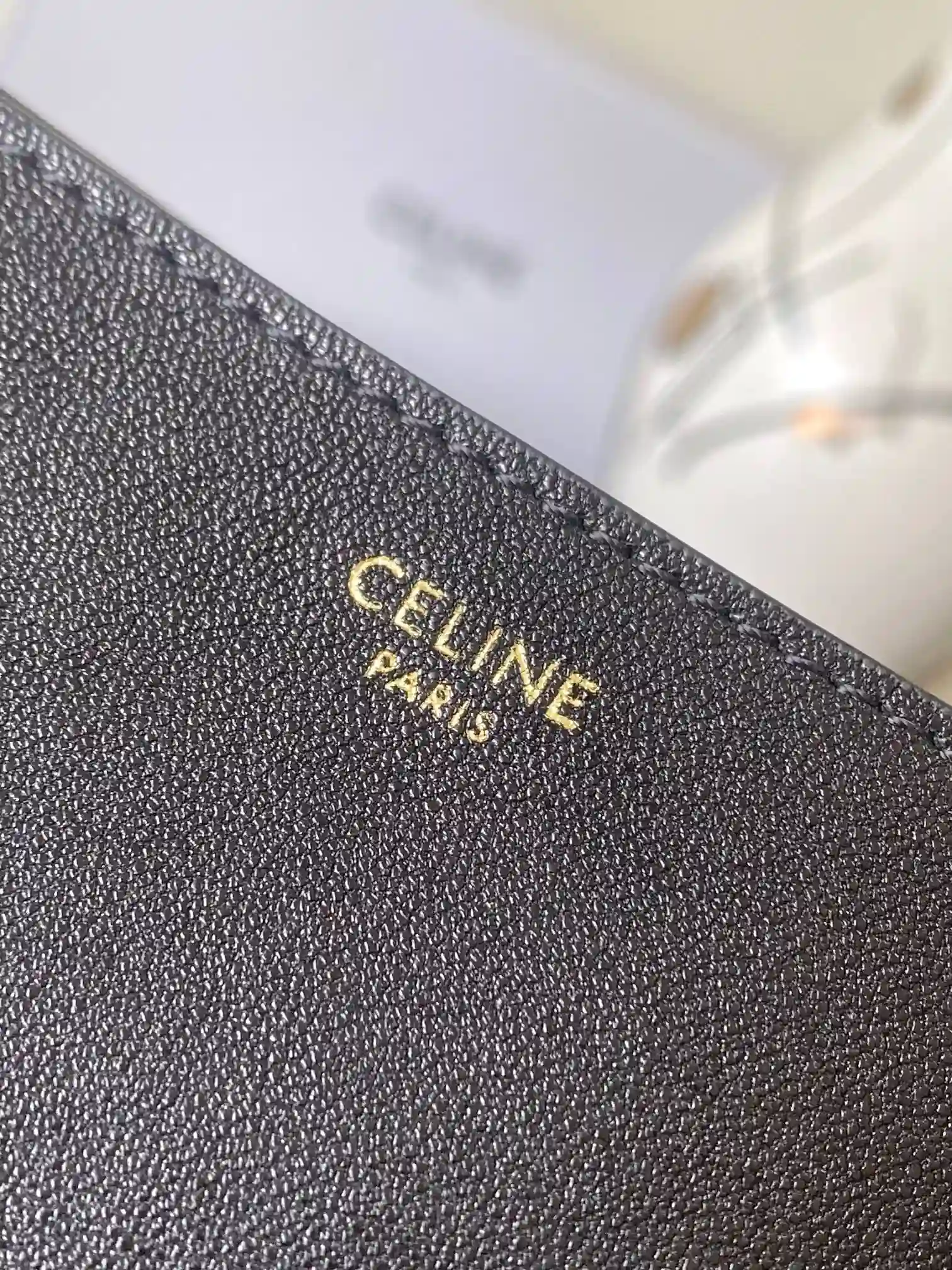 Celine Black Triomphe Lambskin Crossbody Bag product photo from LabelPicks