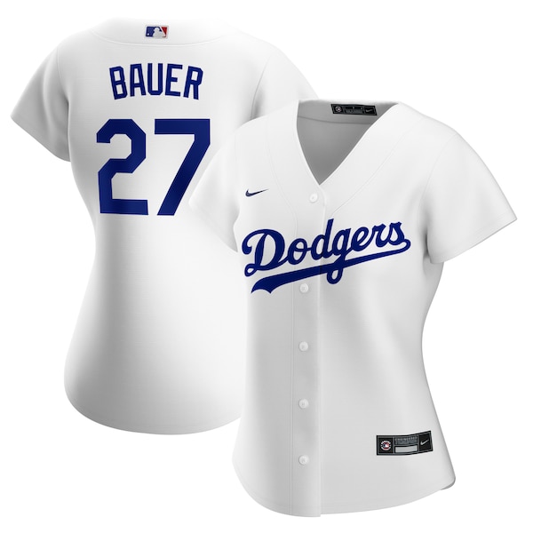 Nike Trevor Bauer Los Angeles Dodgers Women's Home Official Replica Player Jersey - White