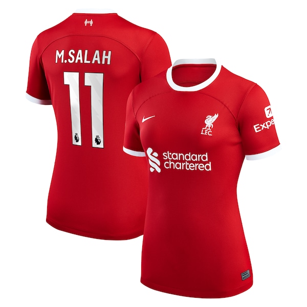 Mohamed Salah Liverpool Nike Women's 2023/24 Home Replica Player Jersey - Red/White