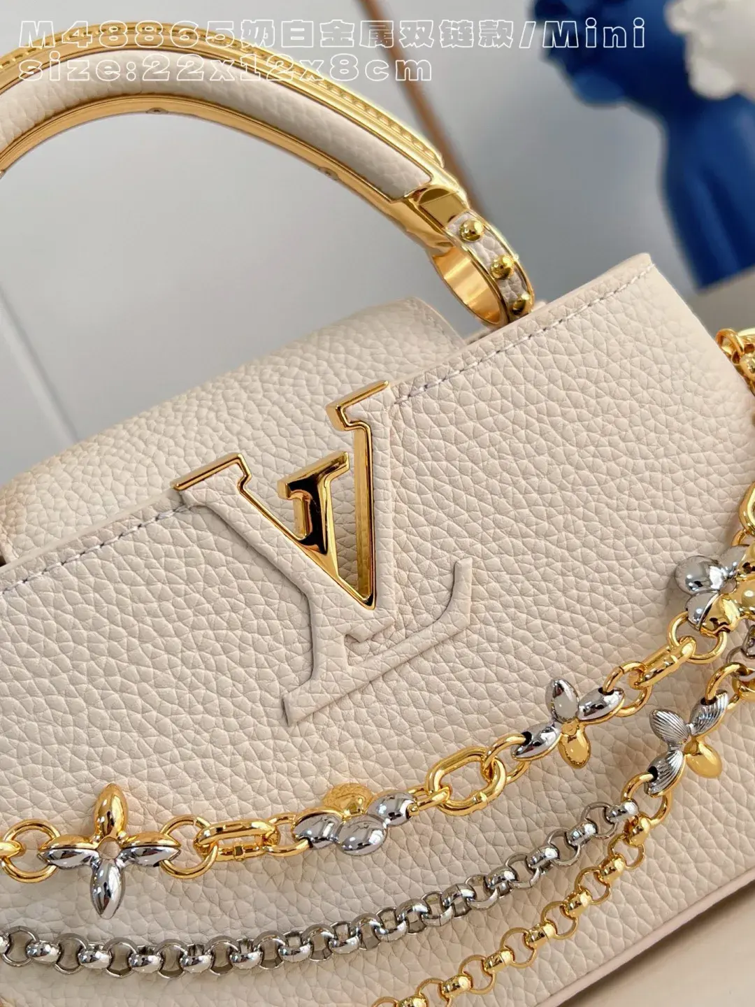 Louis Vuitton White Capucines Calfskin Crossbody Bag product photo from LabelPicks