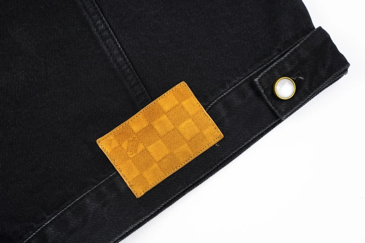 Louis Vuitton Black Monogram Letter Stitch Denim Jacket product photo from LabelPicks