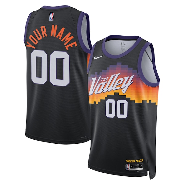 Phoenix Suns Nike Unisex 2025/26 City Edition Swingman Custom Jersey - Black