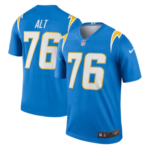 Joe Alt Los Angeles Chargers Nike Team Legend Player Performance Top - Powder Blue