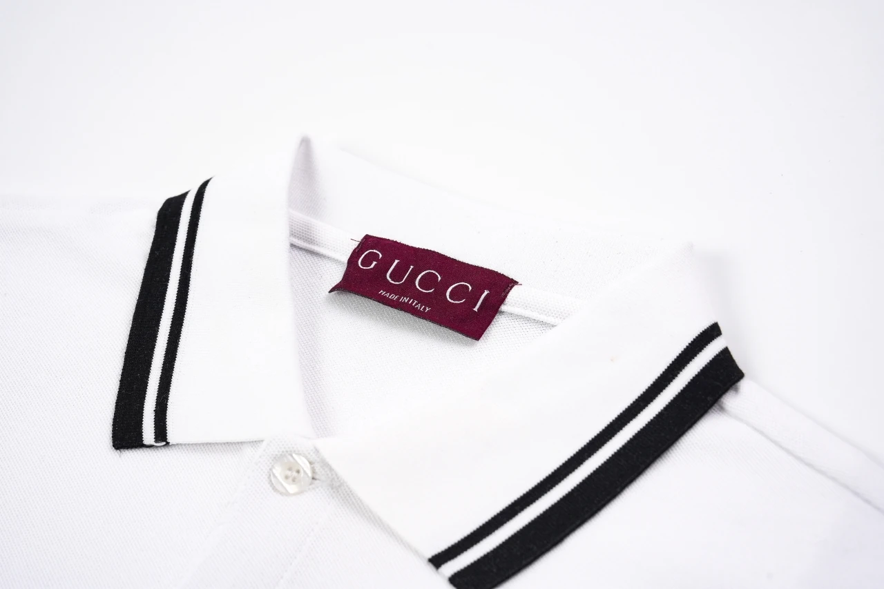 GUCCI White Mini GG Pocket Polo Shirt product photo from LabelPicks